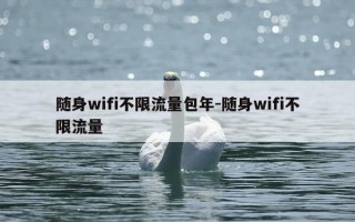 随身wifi不限流量包年-随身wifi不限流量