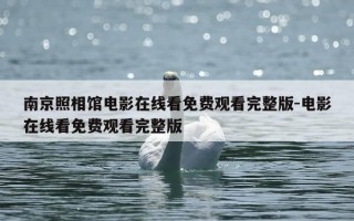 南京照相馆电影在线看免费观看完整版-电影在线看免费观看完整版