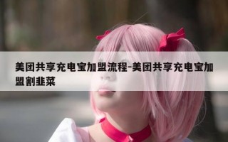 美团共享充电宝加盟流程-美团共享充电宝加盟割韭菜