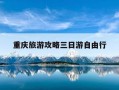 重庆旅游攻略三日游自由行-重庆旅游攻略三日游自由行多少钱