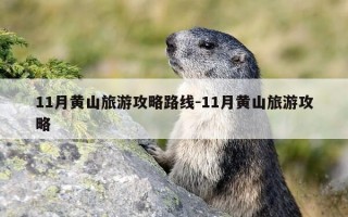 11月黄山旅游攻略路线-11月黄山旅游攻略