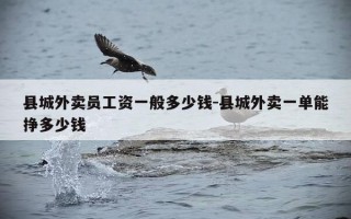 县城外卖员工资一般多少钱-县城外卖一单能挣多少钱