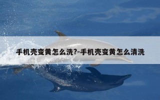 手机壳变黄怎么洗?-手机壳变黄怎么清洗