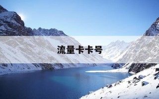 流量卡卡号-流量卡卡号在哪里看