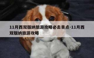 11月西双版纳旅游攻略必去景点-11月西双版纳旅游攻略
