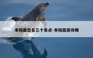阜阳最出名三个景点-阜阳旅游攻略