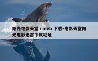 阳光电影天堂 rmvb 下载-电影天堂阳光电影迅雷下载地址