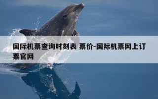 国际机票查询时刻表 票价-国际机票网上订票官网