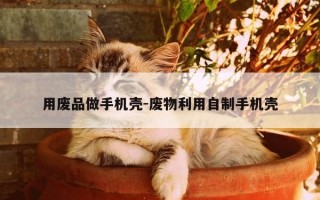 用废品做手机壳-废物利用自制手机壳