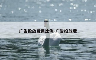 广告投放费用比例-广告投放费