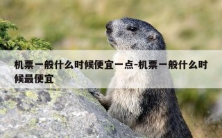 机票一般什么时候便宜一点-机票一般什么时候最便宜