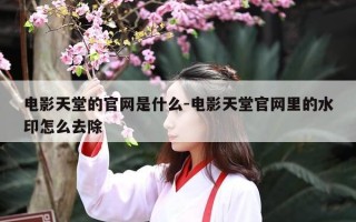 电影天堂的官网是什么-电影天堂官网里的水印怎么去除