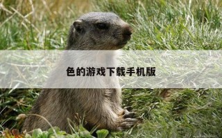 色的游戏下载手机版