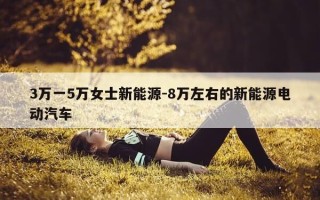 3万一5万女士新能源-8万左右的新能源电动汽车