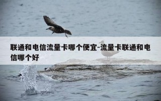 联通和电信流量卡哪个便宜-流量卡联通和电信哪个好