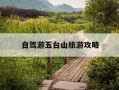自驾游五台山旅游攻略-自驾游五台山旅游攻略路线