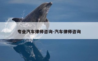 专业汽车律师咨询-汽车律师咨询