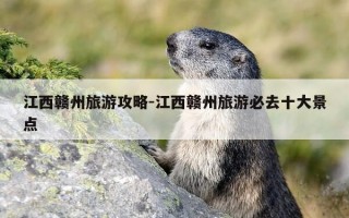 江西赣州旅游攻略-江西赣州旅游必去十大景点