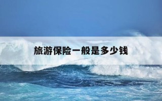 旅游保险一般是多少钱-旅游保险一般多少钱一个人