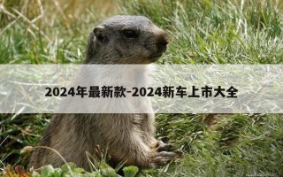 2024年最新款-2024新车上市大全