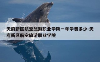 天府新区航空旅游职业学院一年学费多少-天府新区航空旅游职业学院