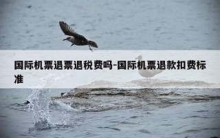 国际机票退票退税费吗-国际机票退款扣费标准