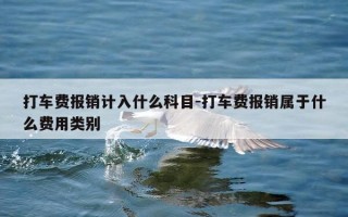 打车费报销计入什么科目-打车费报销属于什么费用类别