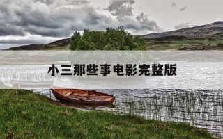 小三那些事电影完整版-小三的那些事播放