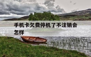 手机卡欠费停机了不注销会怎样-手机卡欠费扔了没事吧