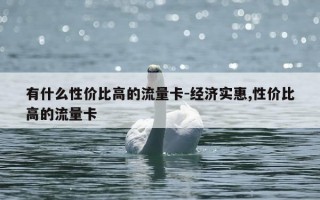 有什么性价比高的流量卡-经济实惠,性价比高的流量卡