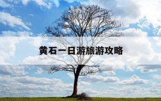 黄石一日游旅游攻略-黄石一日游旅游攻略大全