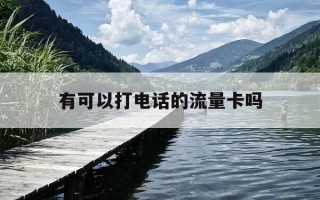 有可以打电话的流量卡吗-能打电话的流量卡是什么卡