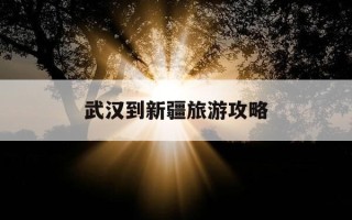 武汉到新疆旅游攻略-武汉到新疆旅游攻略路线最佳路线