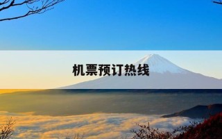 机票预订热线-机票咨询电话人工服务