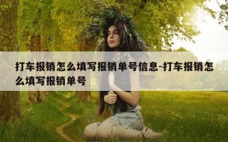 打车报销怎么填写报销单号信息-打车报销怎么填写报销单号