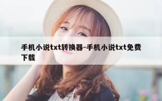 手机小说txt转换器-手机小说txt免费下载