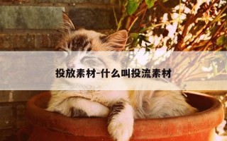 投放素材-什么叫投流素材
