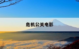 危机公关电影-危机公关电影简介