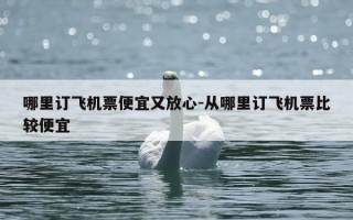哪里订飞机票便宜又放心-从哪里订飞机票比较便宜