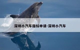 深圳小汽车指标申请-深圳小汽车