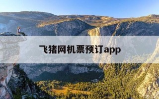 飞猪网机票预订app-飞猪网机票查询订票