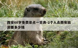 西安60岁免费景点一览表-2个人去西安旅游要多少钱