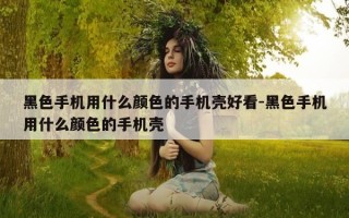 黑色手机用什么颜色的手机壳好看-黑色手机用什么颜色的手机壳