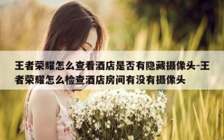 王者荣耀怎么查看酒店是否有隐藏摄像头-王者荣耀怎么检查酒店房间有没有摄像头