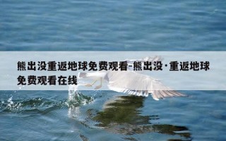 熊出没重返地球免费观看-熊出没·重返地球免费观看在线