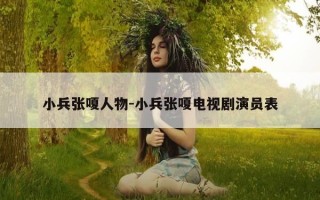 小兵张嗄人物-小兵张嗄电视剧演员表