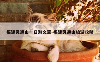 福建灵通山一日游文章-福建灵通山旅游攻略