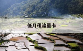 低月租流量卡-低月租流量卡推荐