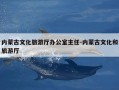 内蒙古文化旅游厅办公室主任-内蒙古文化和旅游厅
