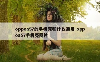 oppoa57的手机壳和什么通用-oppoa57手机壳图片